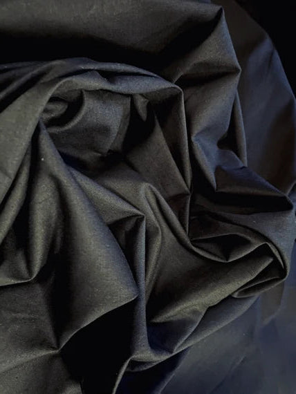 ghicha tussar black fabric