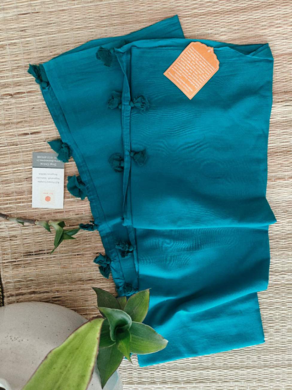 Mull cotton dupatta online - Desi Weaves