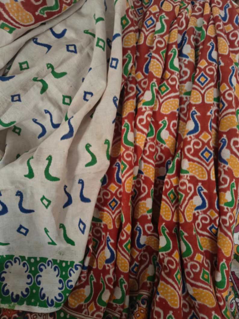 Cotton kalamkari Saree online - Desi Weaves