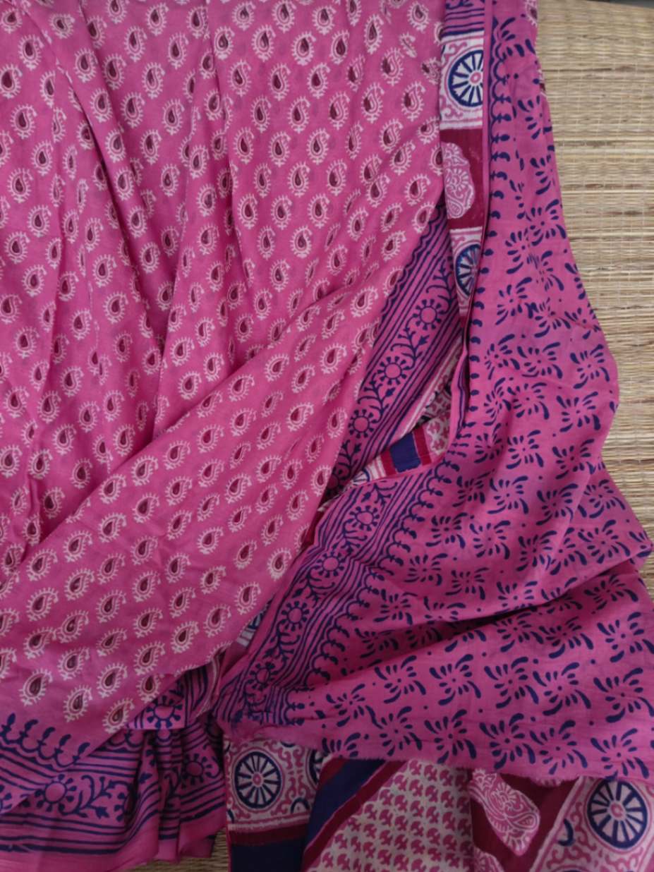 Cotton kalamkari Saree online - Desi Weaves