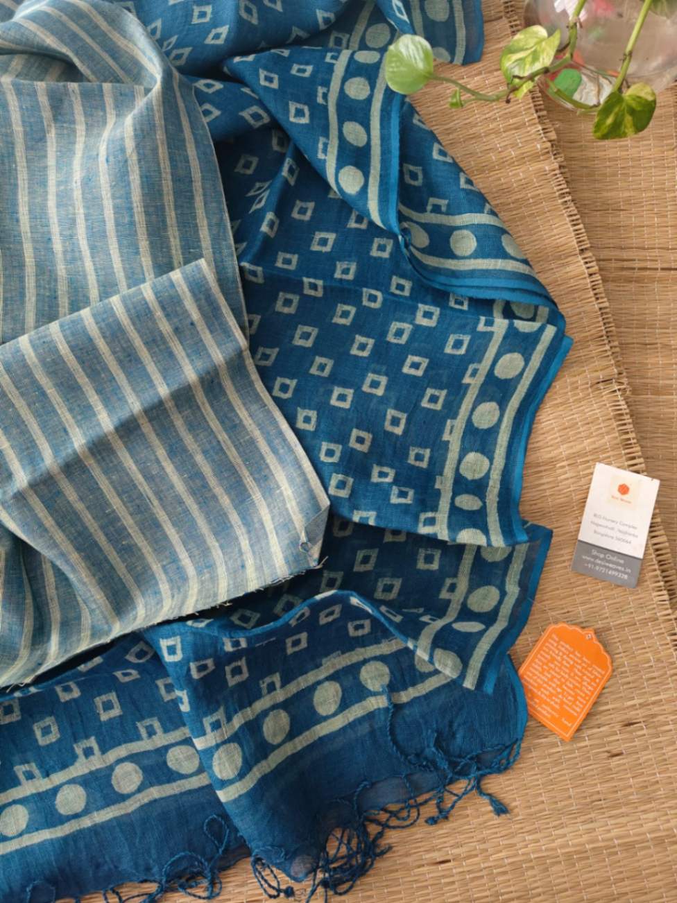 Linen Suit Sets Online - Desi Weaves