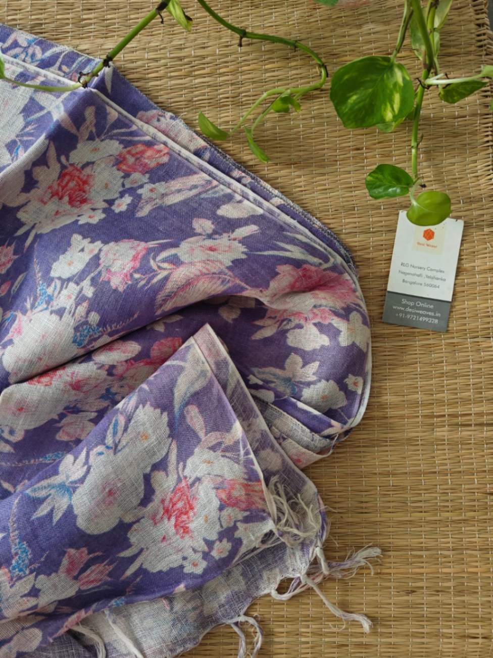 Linen Stole Online - Desi Weaves