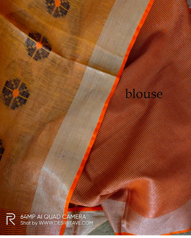 Pure Linen Saree Online -Desi Weave