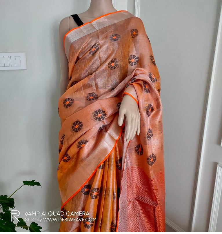 Linen Saree Online - desi weaves