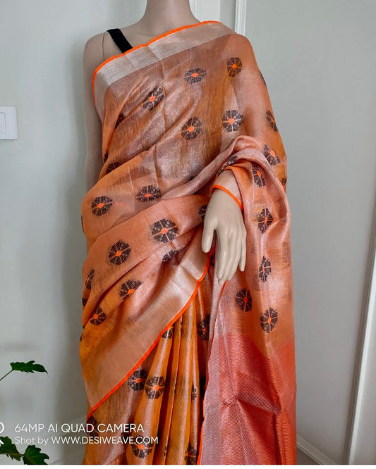 Linen Saree Online - desi weaves
