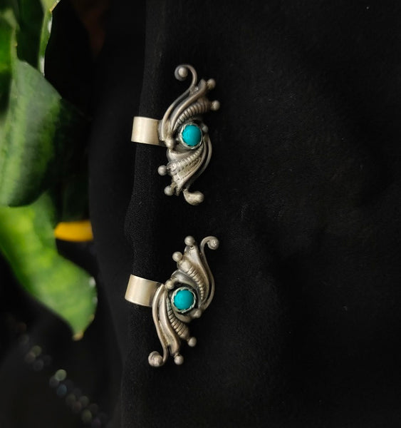 Poppy handcrafted pure silver earrings - Desi Weaves