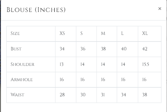 Indigo handblock printed cotton blouse