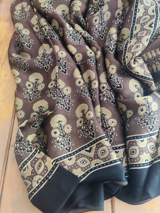 Ajrakh Cotton  Dupatta Set - Desi Weaves
