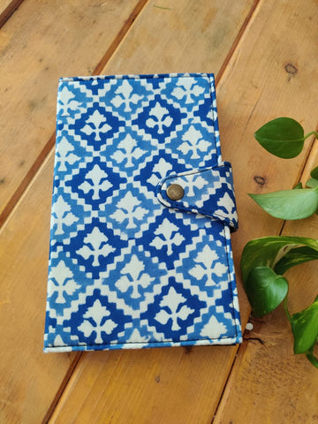Blue Color Handblock Printed Handmade Notepad