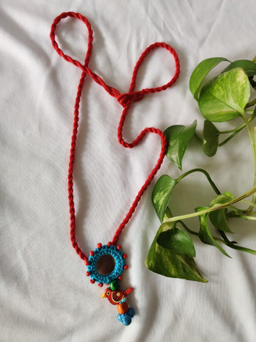 Hand Embroidered Kutch Necklace - Desi Weaves