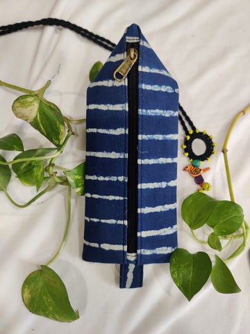 Ujala Hand Block Printed Cotton Pencil Pouch