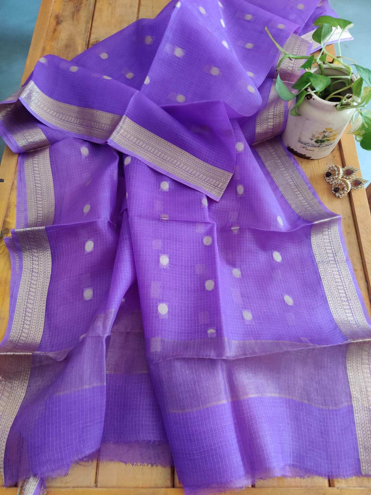Kota Silk Dupatta Set - Desi Weaves