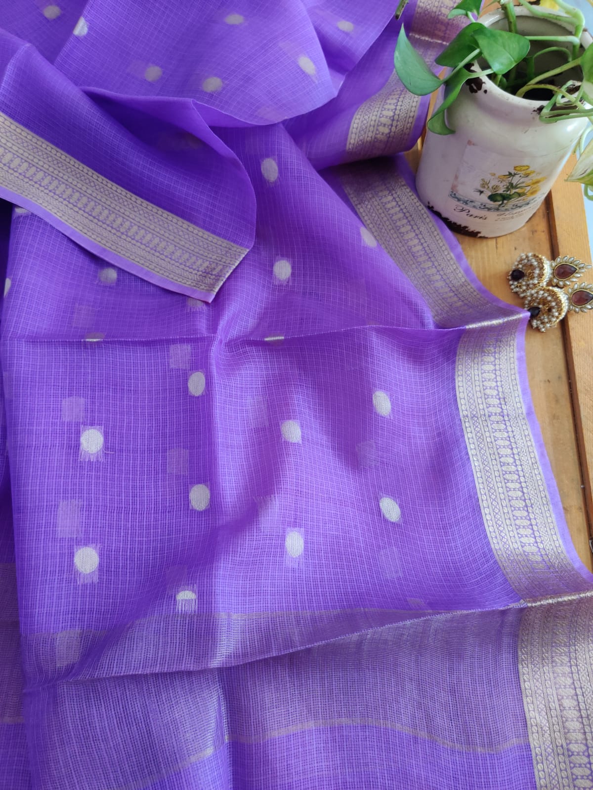 Kota Silk Dupatta Set - Desi Weaves