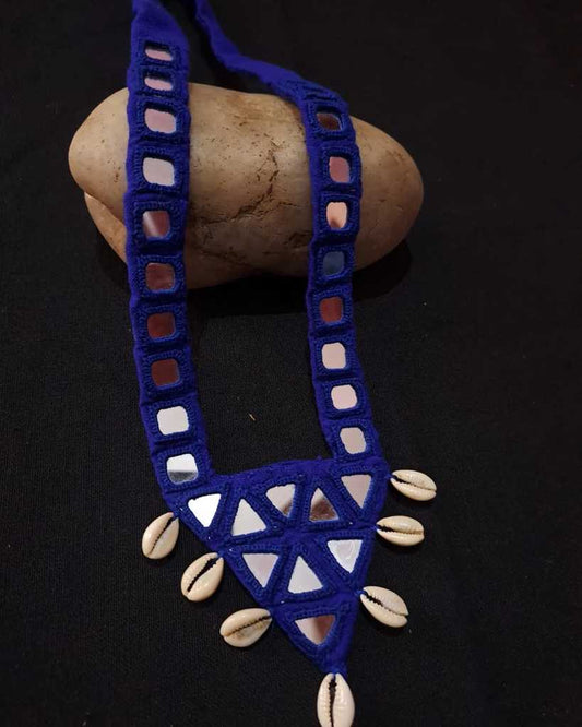 Kutch Hand Embroidered Fabric  Necklace - Desi Weaves