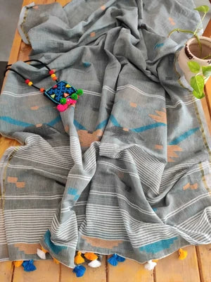 Linen Dress Material Online - Desi Weaves