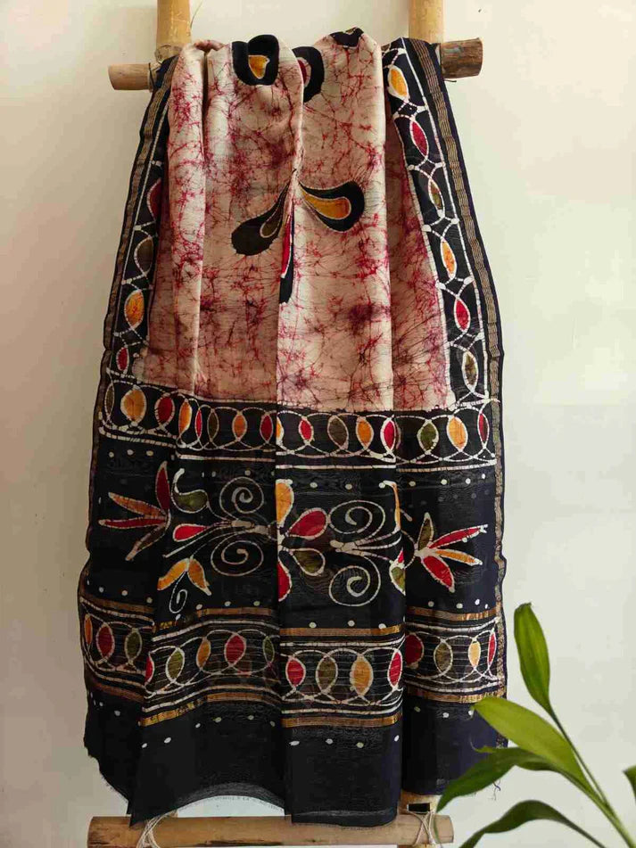 Hand batik Dupatta