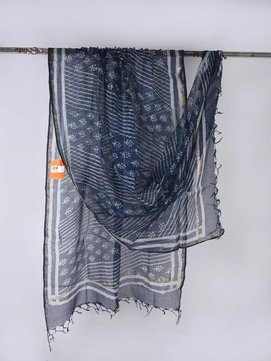 Indigo Cotton Kota Doria Dupatta Online