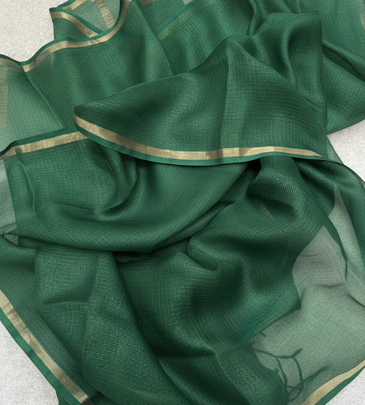 Green Pure Kota Silk Dupatta