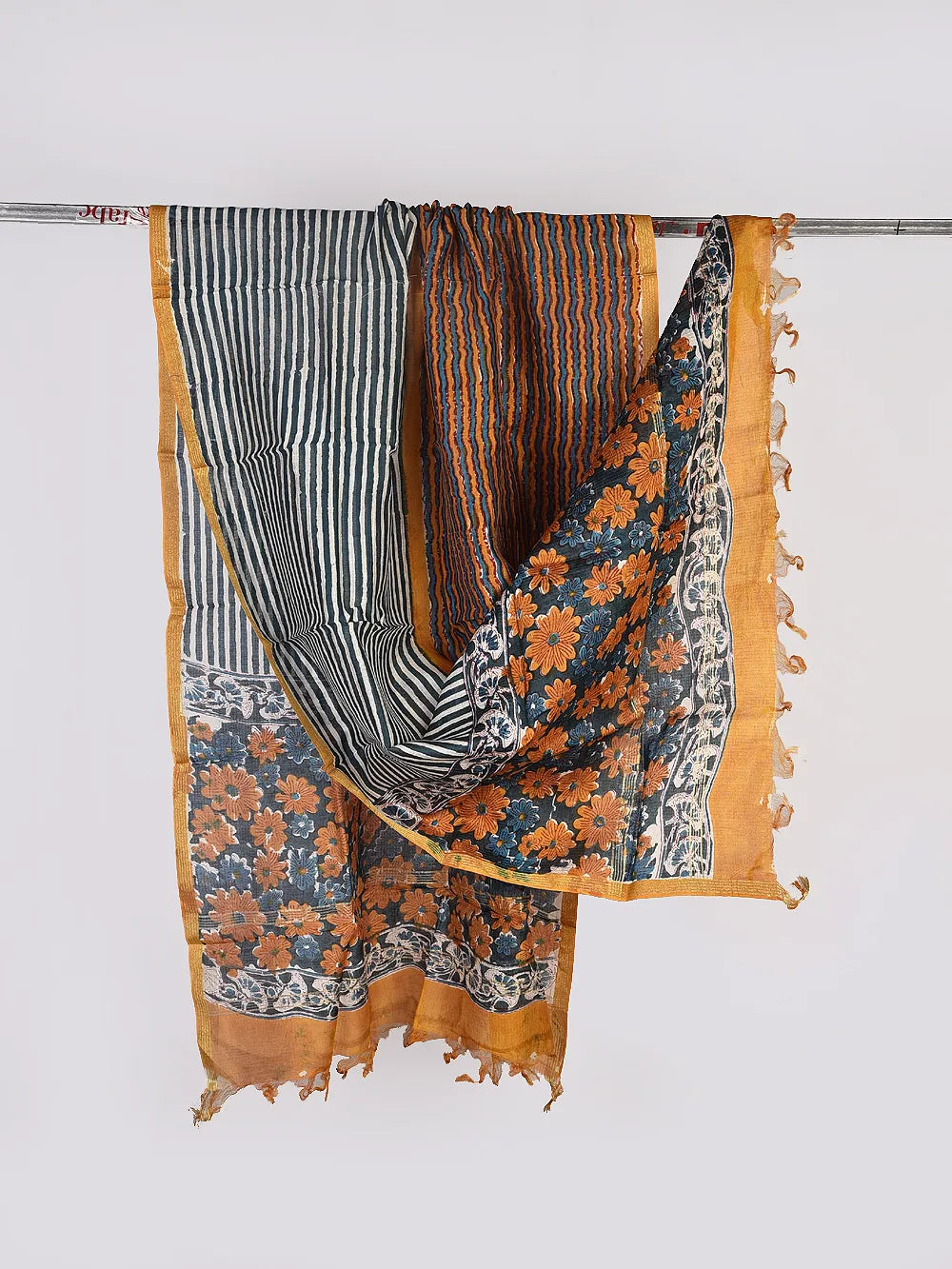 chanderi silk dupatta online - Desi Weaves