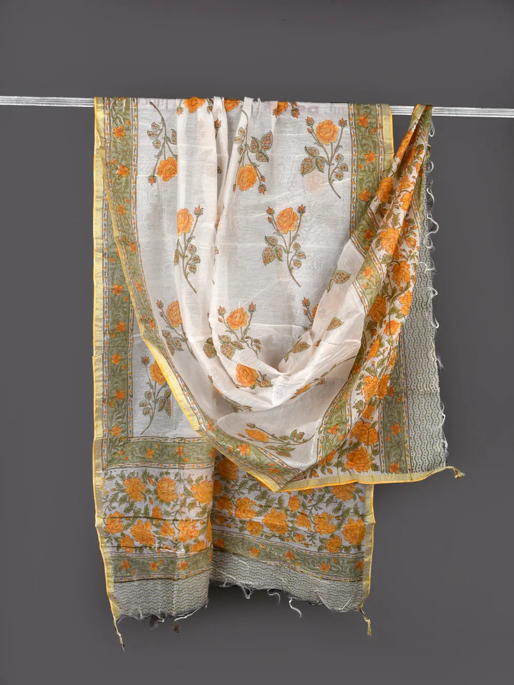 chanderi silk dupatta online - Desi Weaves