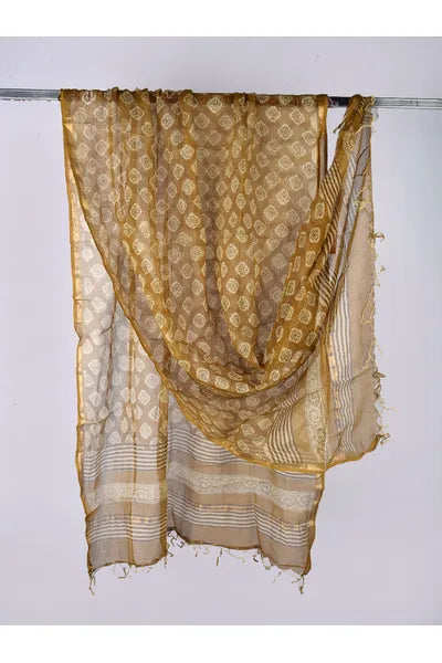 kota doria cotton dupatta - desi weaves
