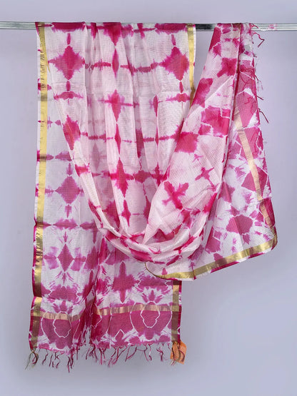 Cotton Kota Doria  Dupatta - Desi Weaves