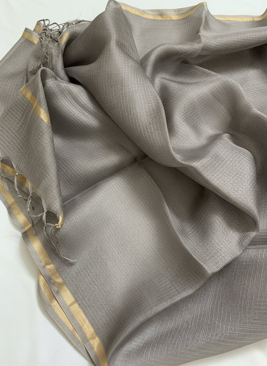 Grey Shine Pure Kota Silk Dupatta