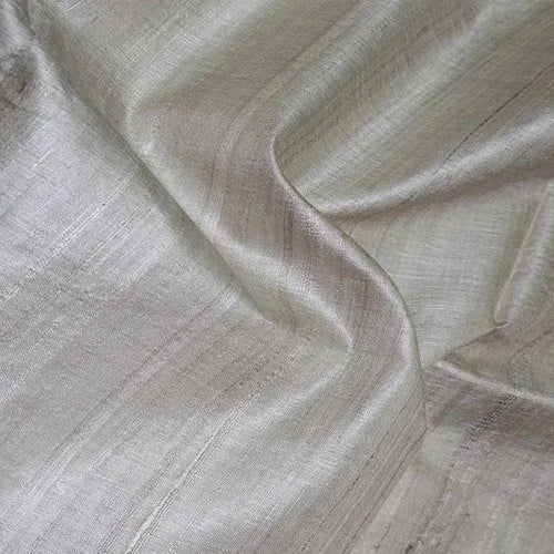 Ivory Ghicha Tussar Silk Kurta Fabric