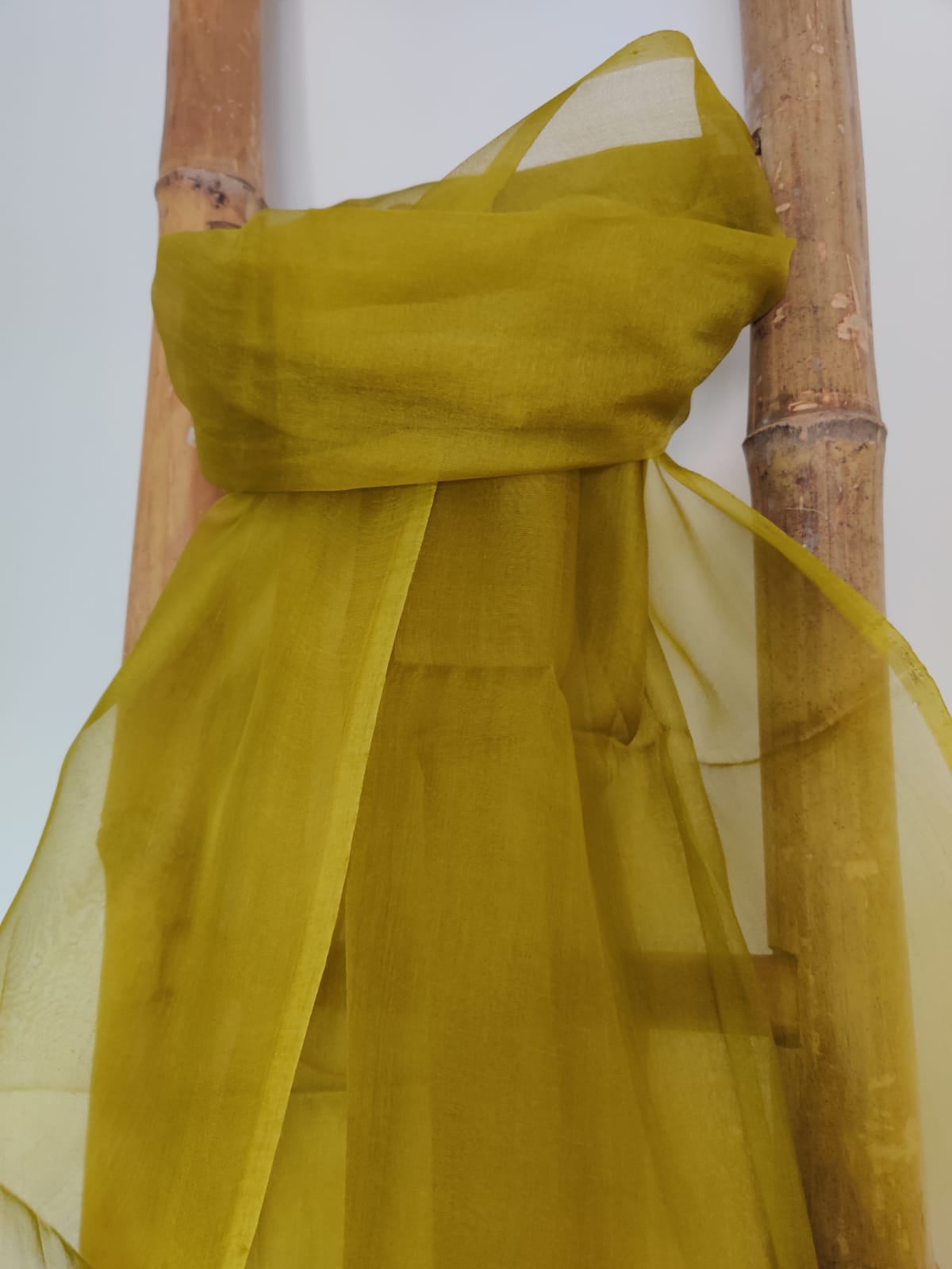 Shamiana Handwoven Organza Tussar Silk Dupatta