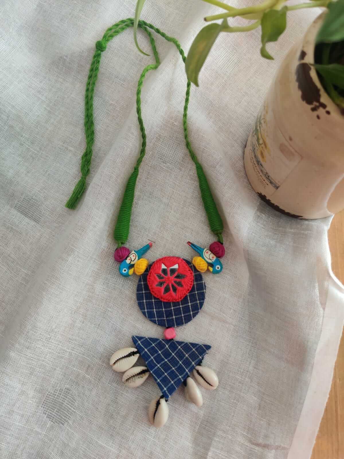 Hand Embroidered Kutch Necklace - Desi Weaves