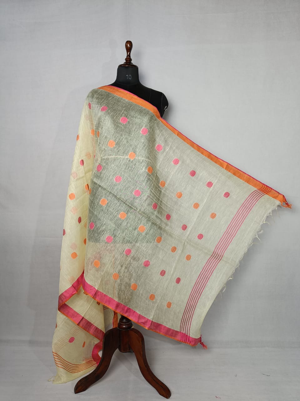 Lilly Handwoven Pure Linen Dupatta