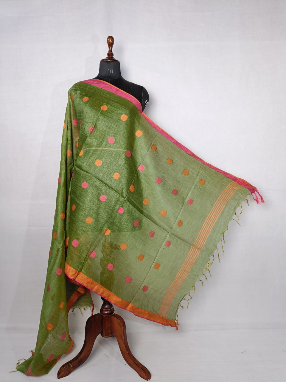 Raaga Handwoven Pure Linen Dupatta