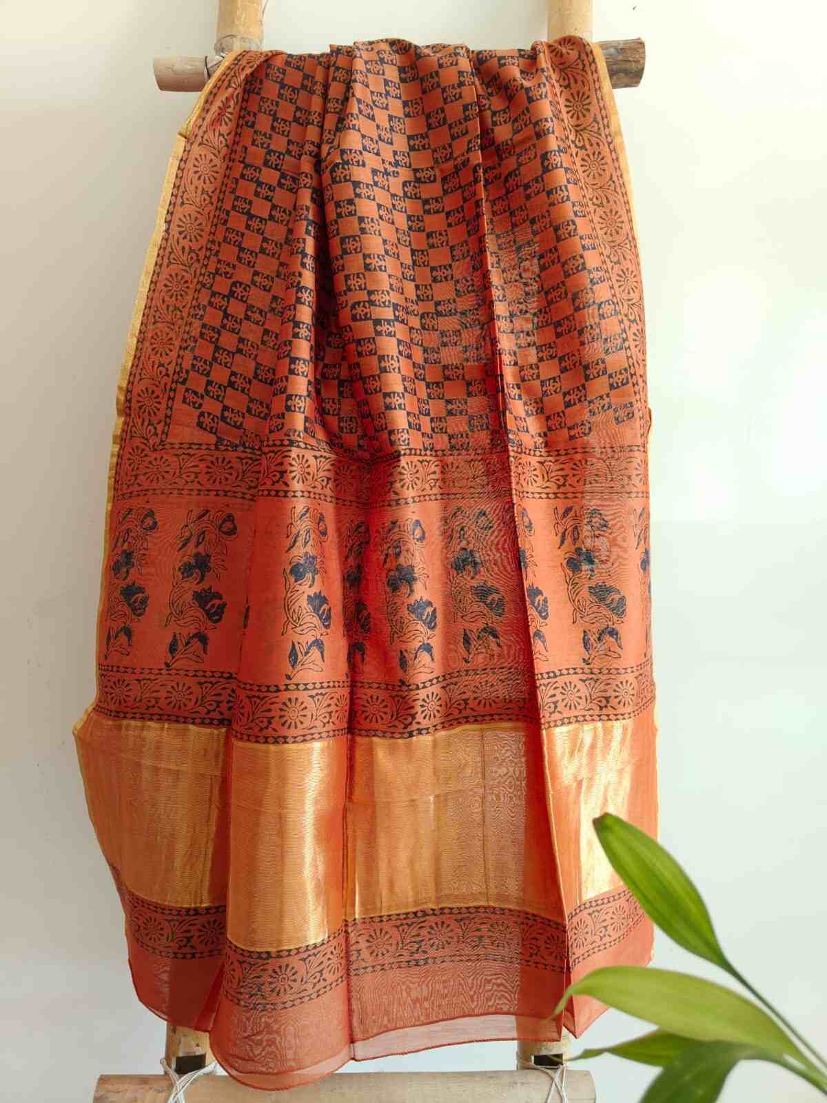 chanderi silk dupatta online - Desi Weaves