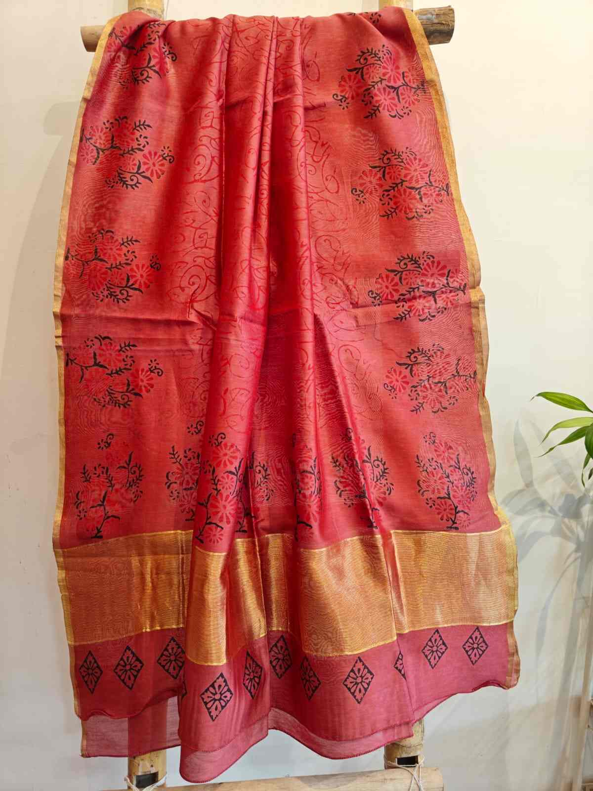 chanderi silk dupatta online - Desi Weaves