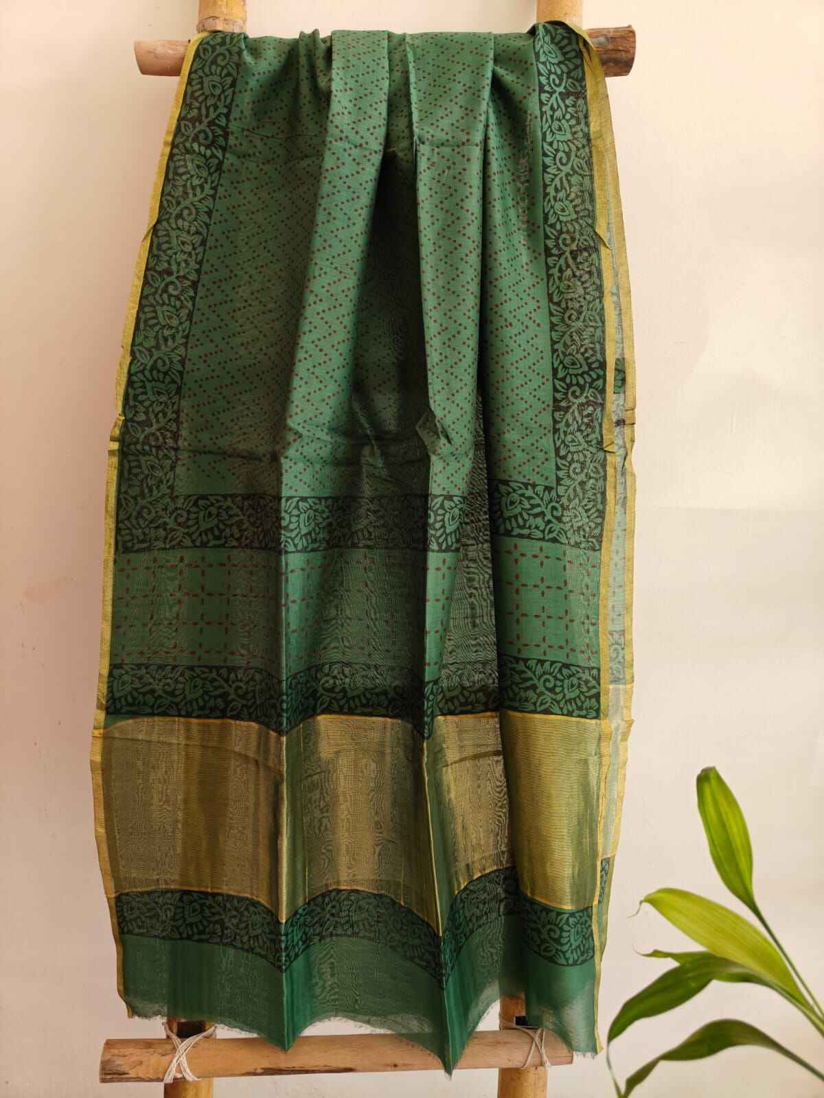 chanderi silk dupatta online - Desi Weaves