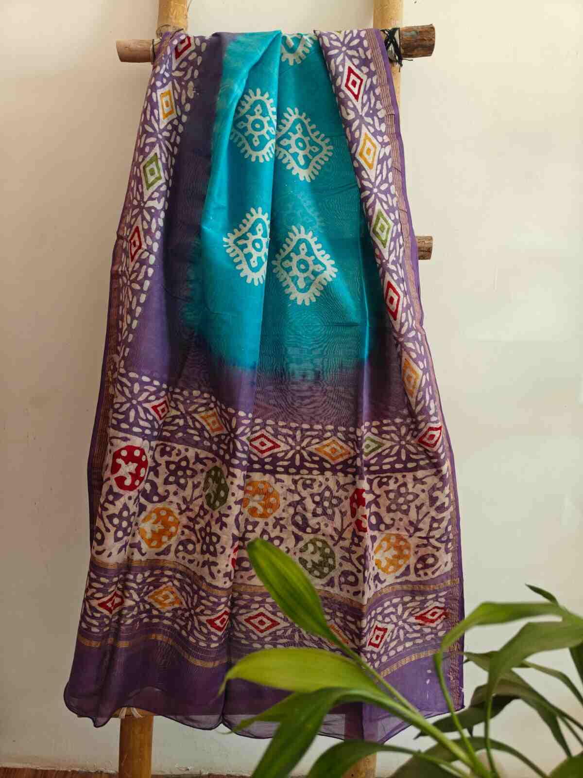 chanderi silk dupatta online - Desi Weaves