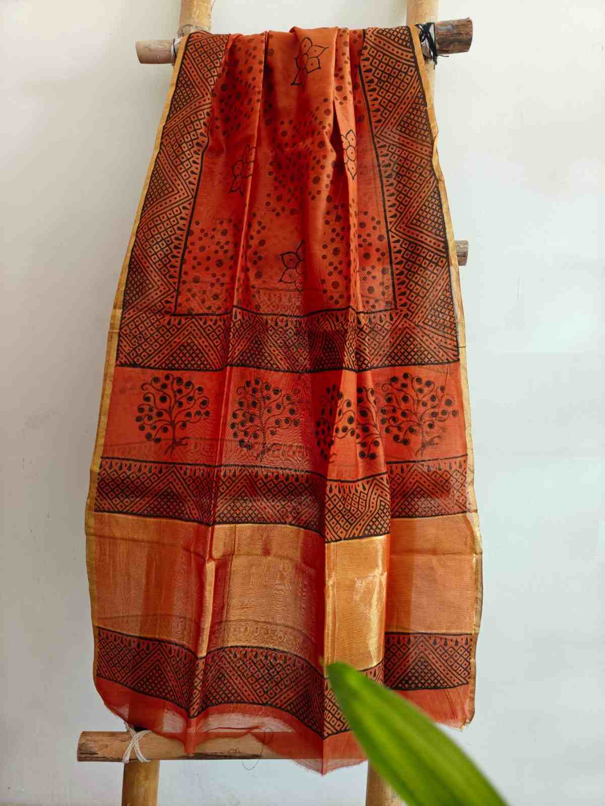 chanderi silk dupatta online - Desi Weaves