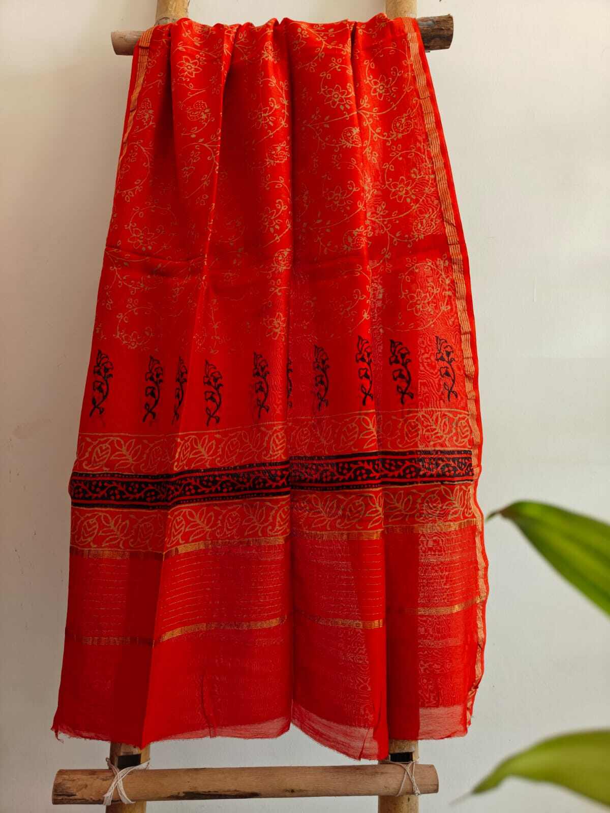 chanderi silk dupatta online - Desi Weaves