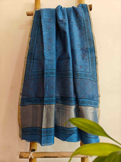 Chaneri silk dupatta online - Desi Weaves