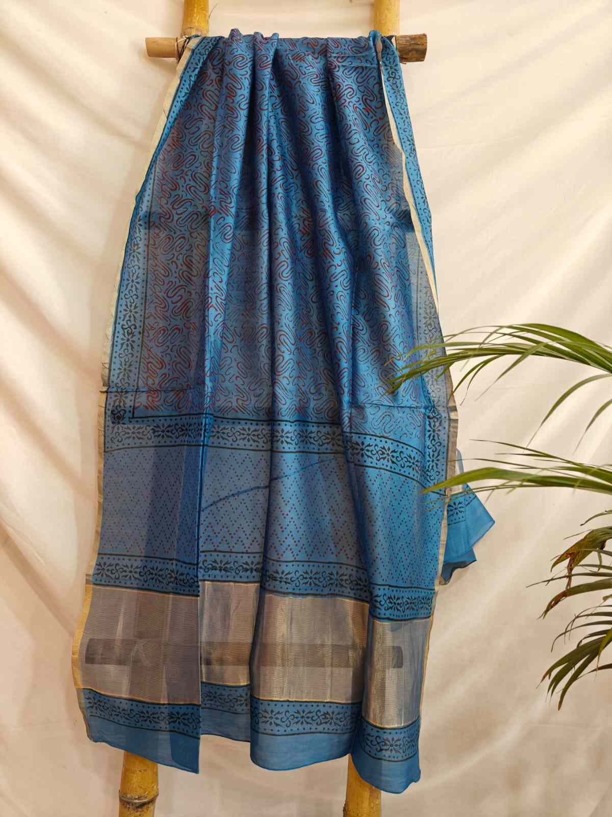 chanderi silk dupatta online - Desi Weaves