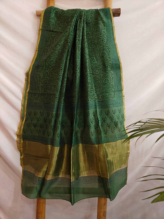 chanderi silk dupatta online - Desi Weaves