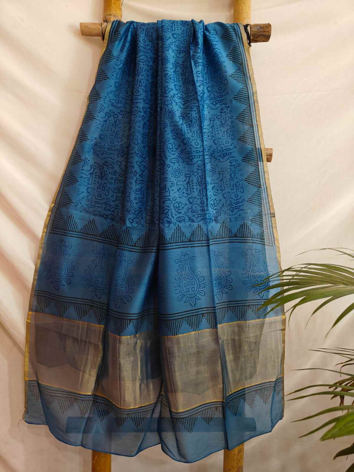 chanderi silk dupatta online - Desi Weaves