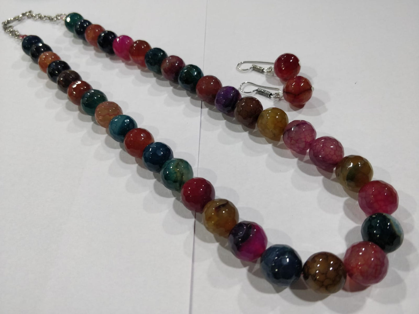 Agate Beads Semi Precious Necklace