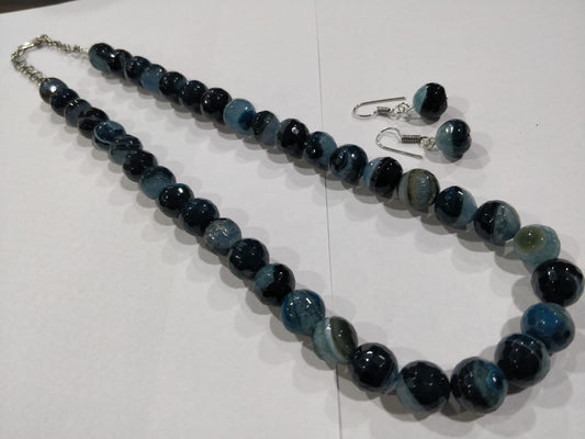 Agate Beads Semi Precious Necklace