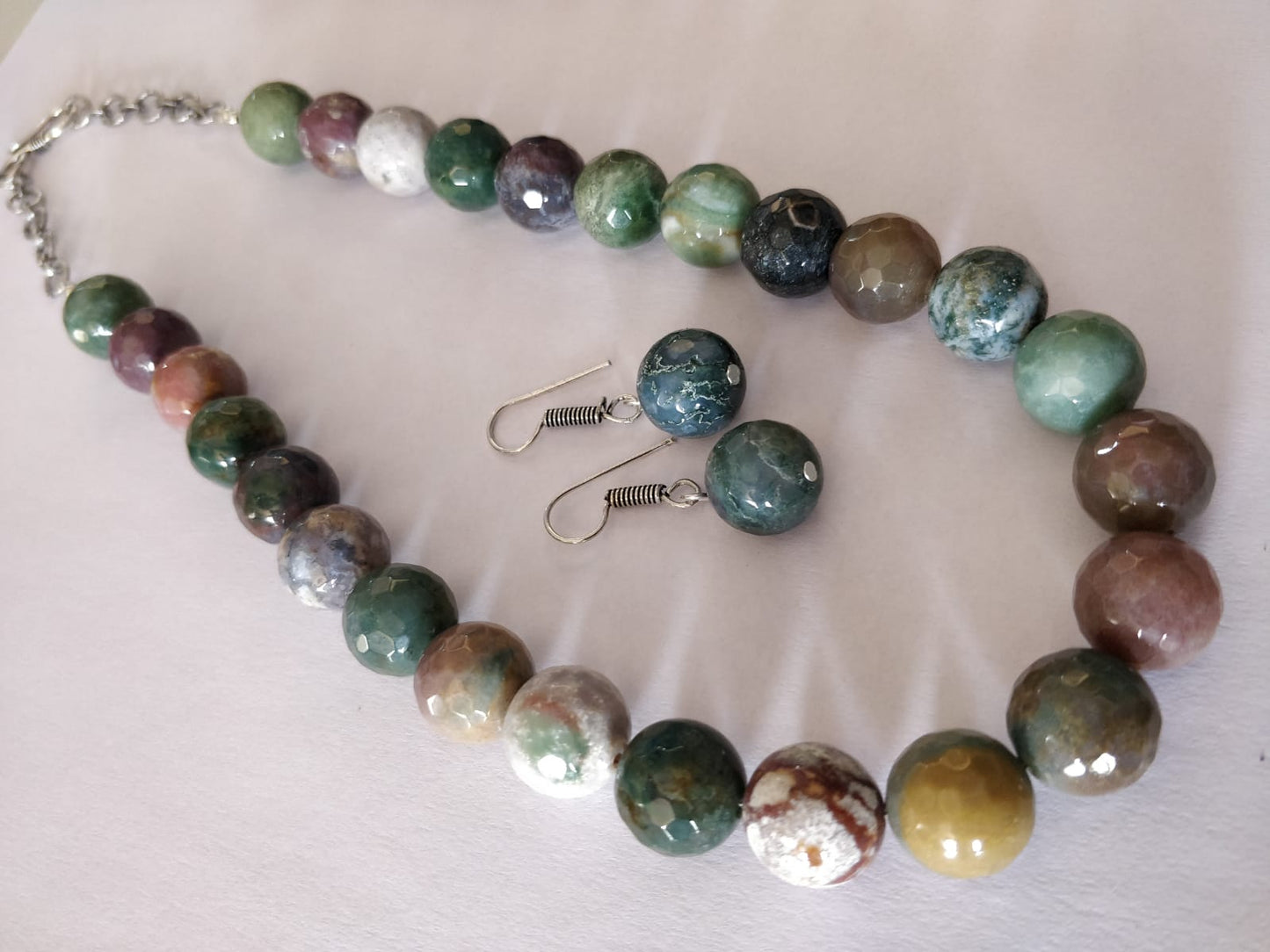 Agate Beads Semi Precious Necklace