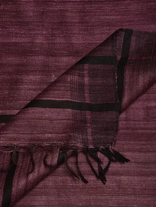 Tussar Ghicha Silk Dupatta - Desi Weaves