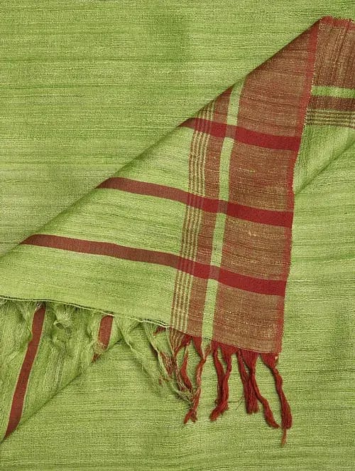 Gulshan Handloom Woven Pure Tussar Silk Dupatta