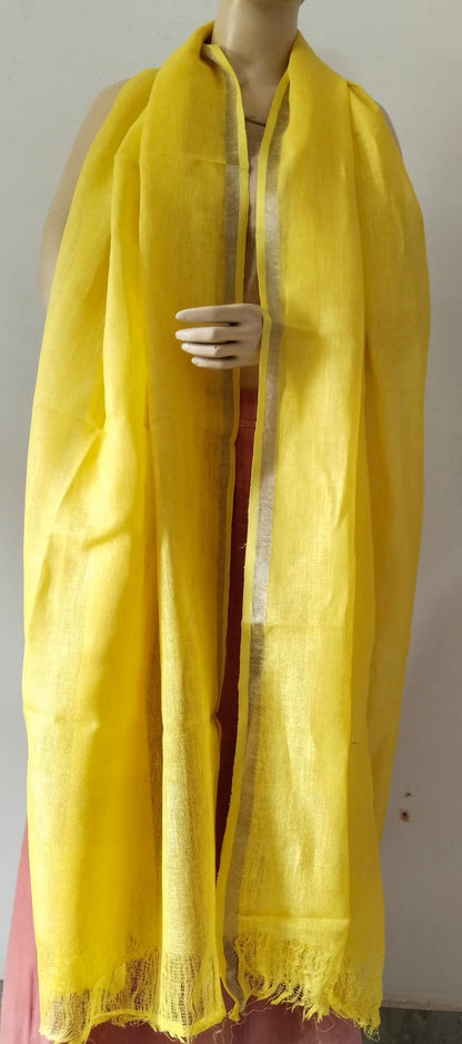  Linen Dupatta Online - Desi Weaves