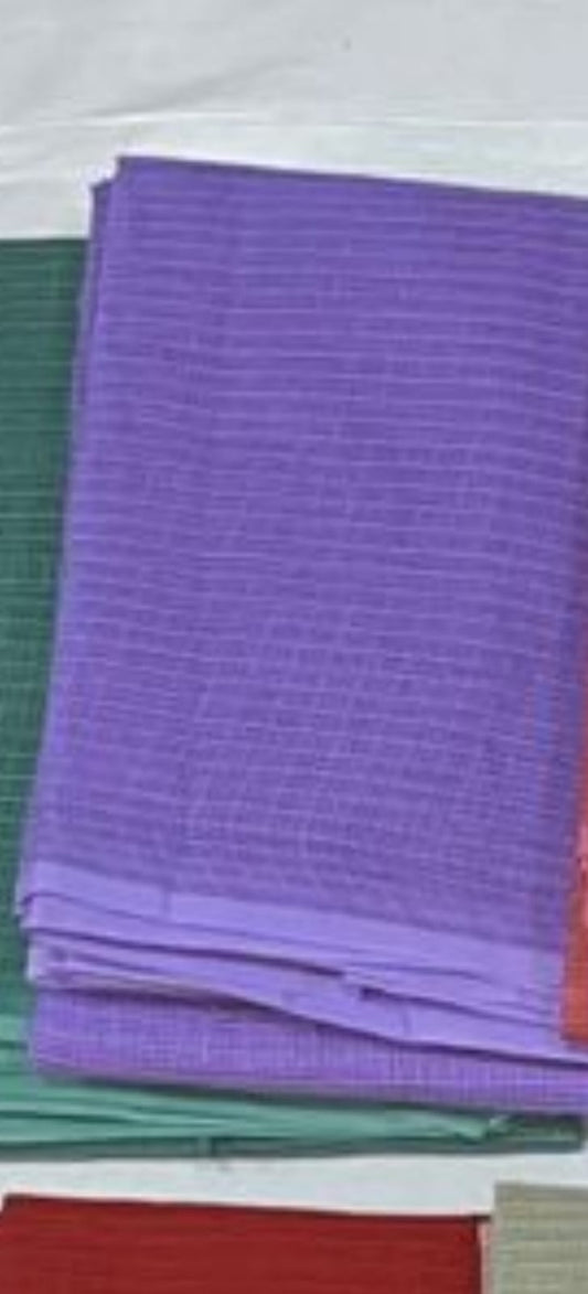 Lavender Plain Cotton Kota Doria Dupatta