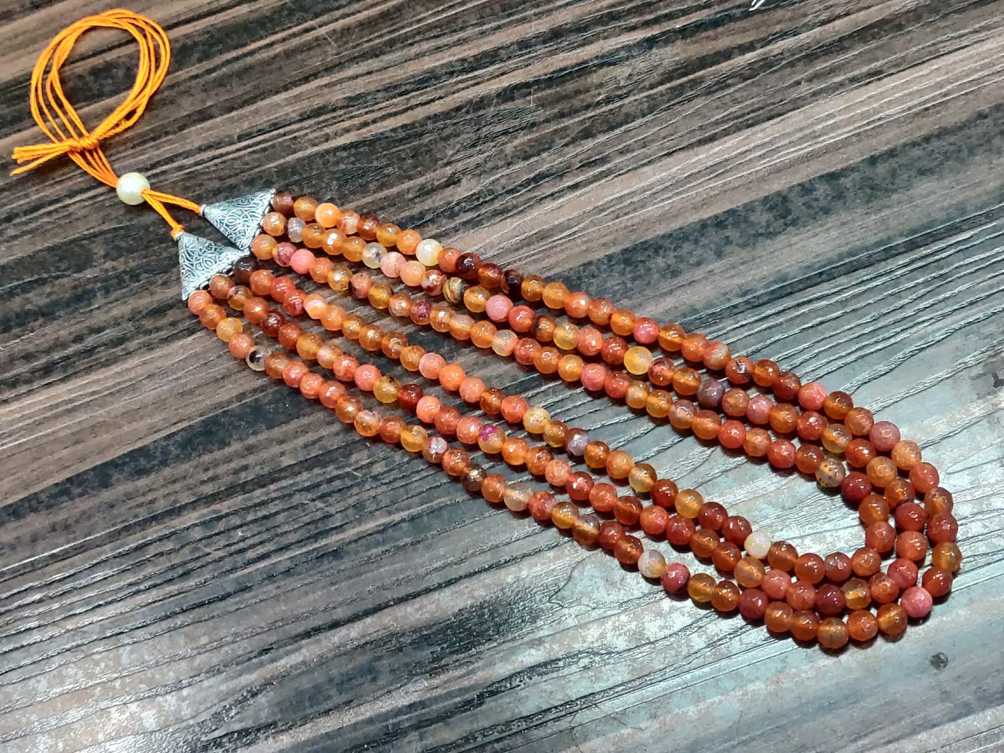 Agate Beads Semi Precious Necklace